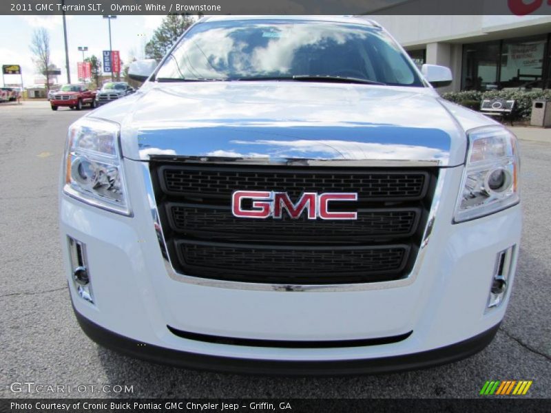 Olympic White / Brownstone 2011 GMC Terrain SLT