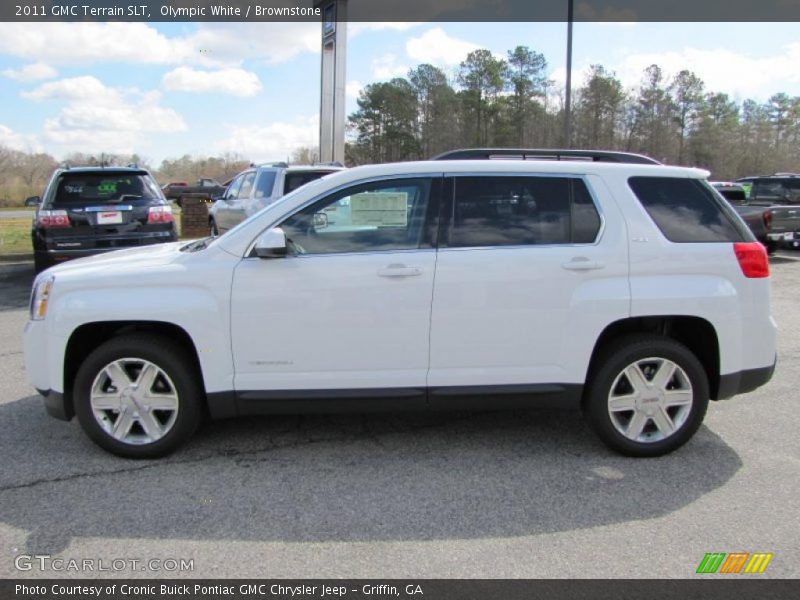 Olympic White / Brownstone 2011 GMC Terrain SLT