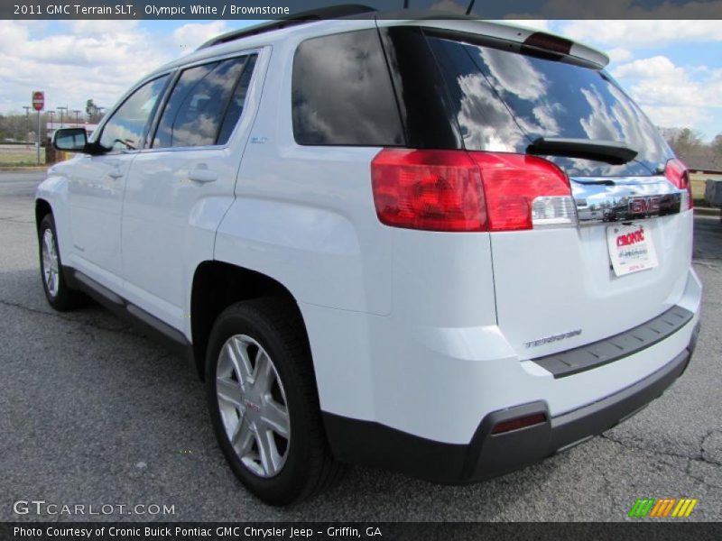 Olympic White / Brownstone 2011 GMC Terrain SLT