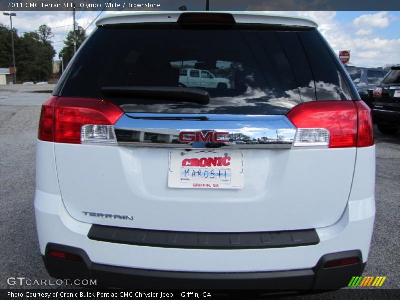 Olympic White / Brownstone 2011 GMC Terrain SLT