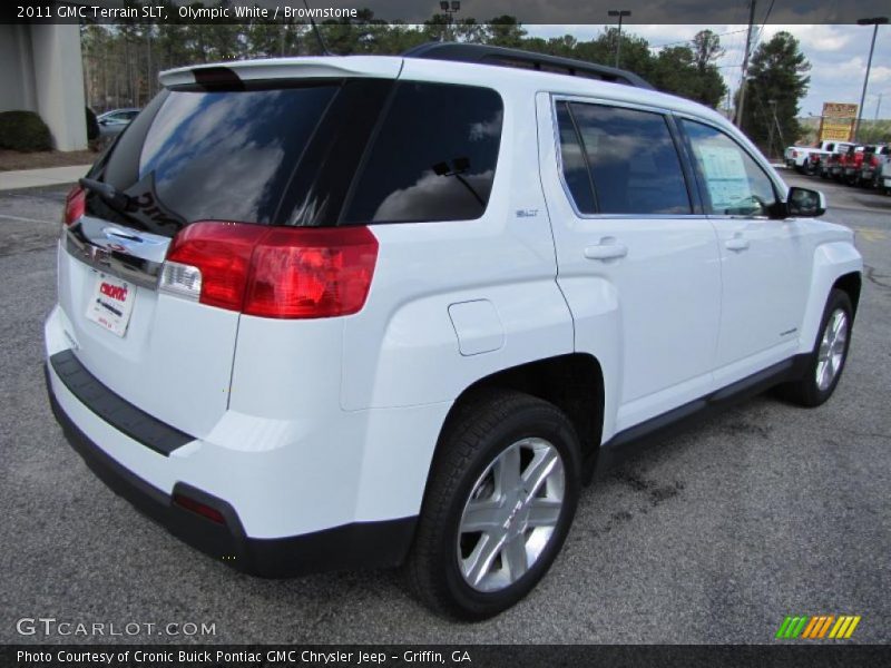 Olympic White / Brownstone 2011 GMC Terrain SLT