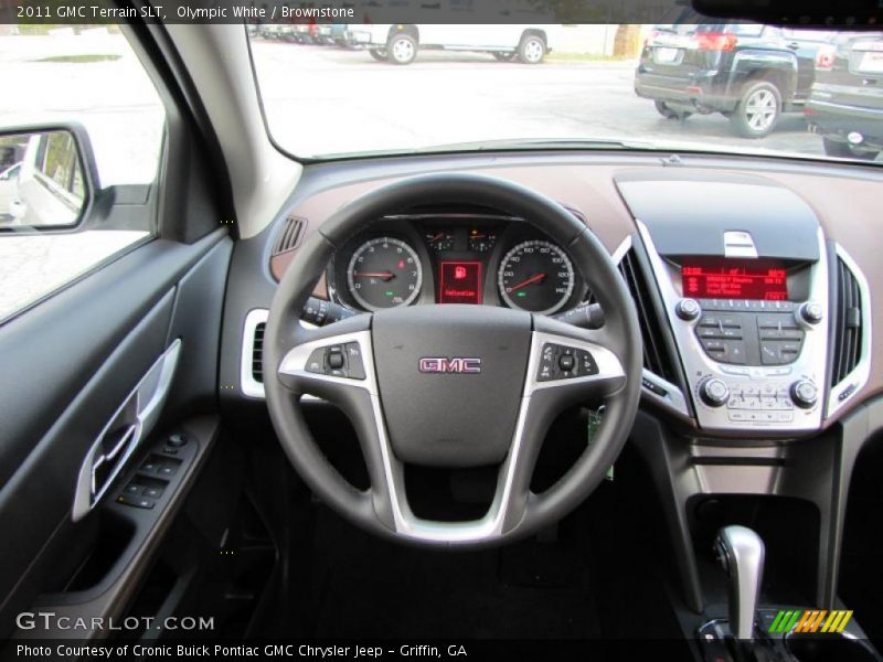 Olympic White / Brownstone 2011 GMC Terrain SLT