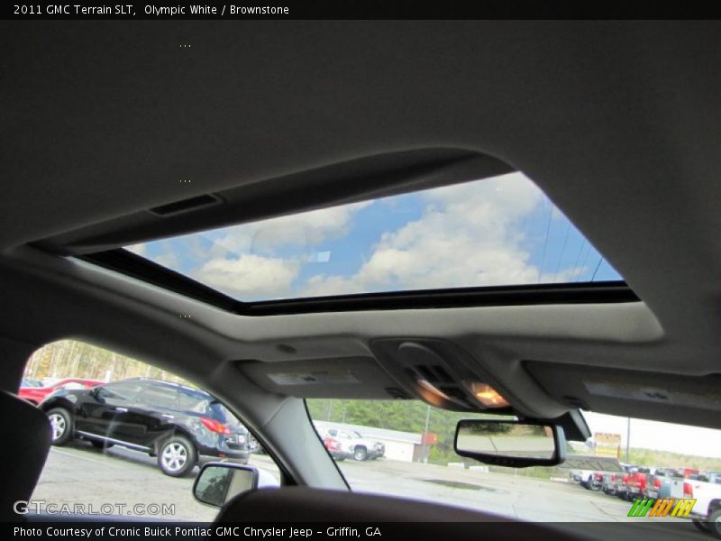 Olympic White / Brownstone 2011 GMC Terrain SLT