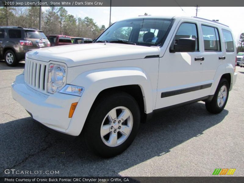 Stone White / Dark Slate Gray 2010 Jeep Liberty Sport
