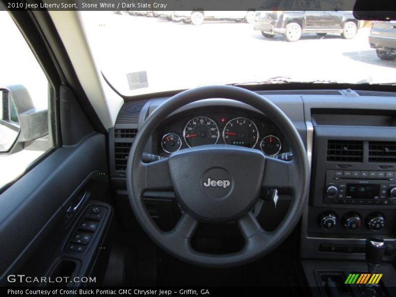 Stone White / Dark Slate Gray 2010 Jeep Liberty Sport