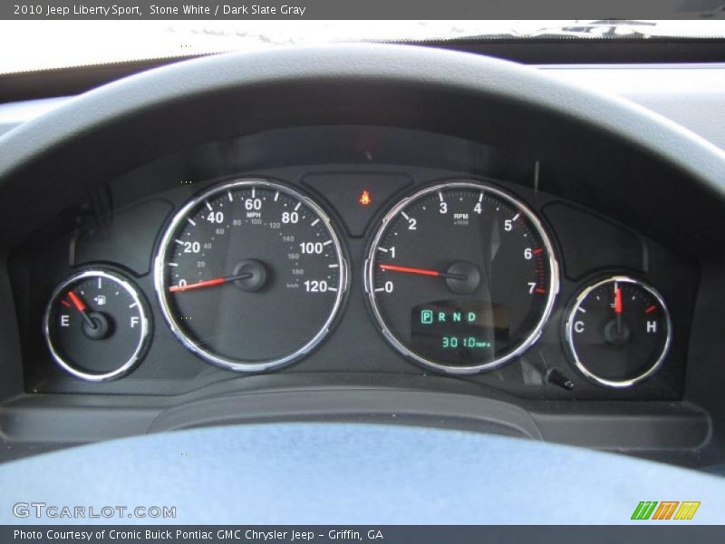 Stone White / Dark Slate Gray 2010 Jeep Liberty Sport