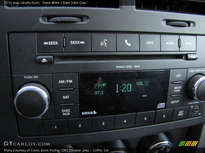 Stone White / Dark Slate Gray 2010 Jeep Liberty Sport