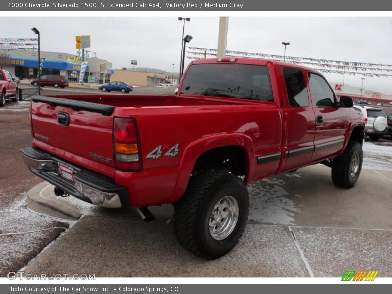 Victory Red / Medium Gray 2000 Chevrolet Silverado 1500 LS Extended Cab 4x4