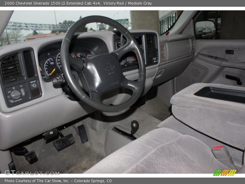 Medium Gray Interior - 2000 Silverado 1500 LS Extended Cab 4x4 