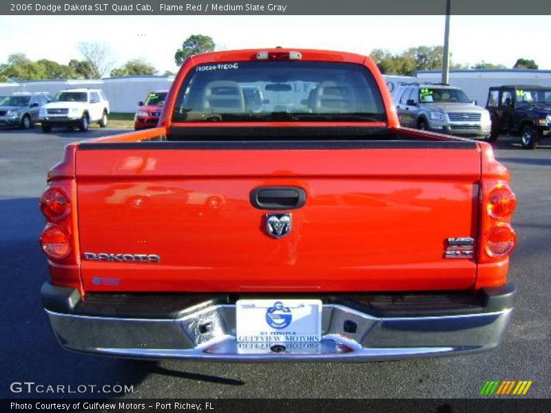 Flame Red / Medium Slate Gray 2006 Dodge Dakota SLT Quad Cab