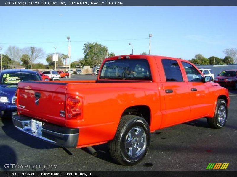 Flame Red / Medium Slate Gray 2006 Dodge Dakota SLT Quad Cab