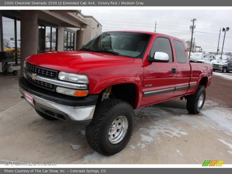  2000 Silverado 1500 LS Extended Cab 4x4 Victory Red