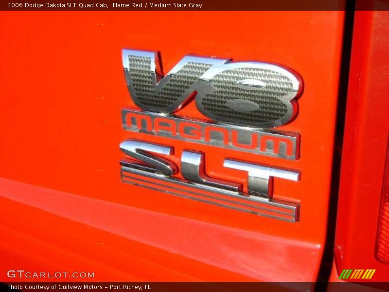 Flame Red / Medium Slate Gray 2006 Dodge Dakota SLT Quad Cab
