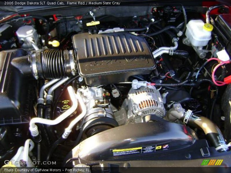 Flame Red / Medium Slate Gray 2006 Dodge Dakota SLT Quad Cab