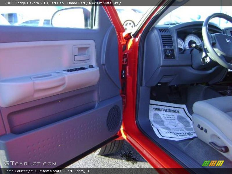 Flame Red / Medium Slate Gray 2006 Dodge Dakota SLT Quad Cab