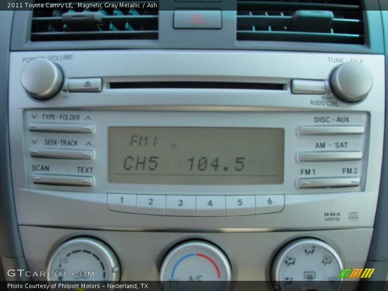 Magnetic Gray Metallic / Ash 2011 Toyota Camry LE