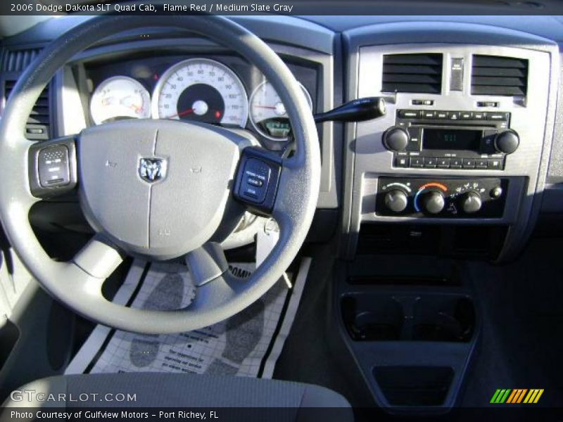 Flame Red / Medium Slate Gray 2006 Dodge Dakota SLT Quad Cab