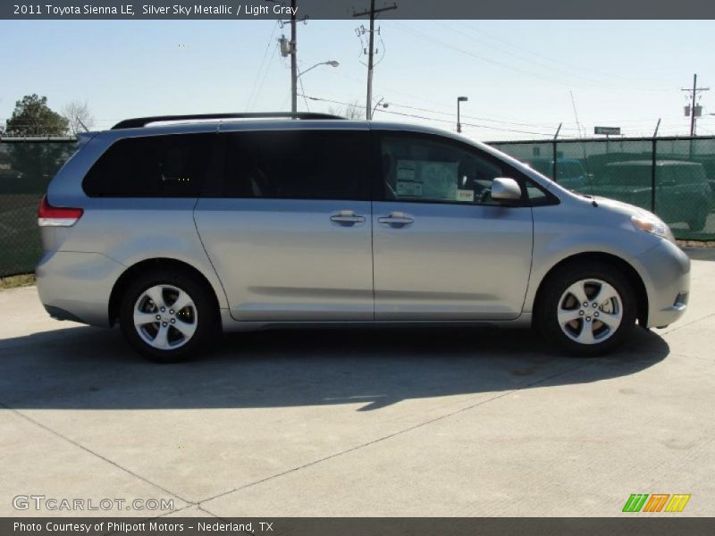 Silver Sky Metallic / Light Gray 2011 Toyota Sienna LE