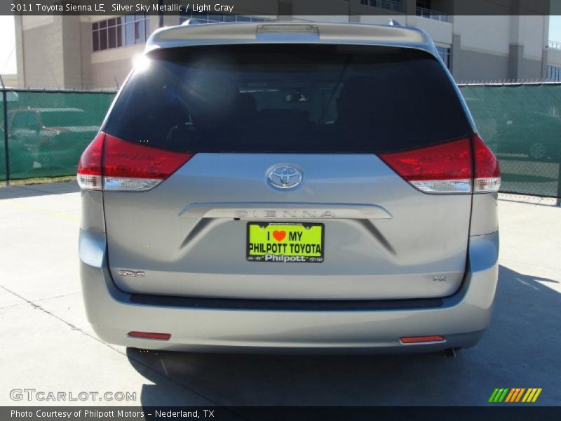 Silver Sky Metallic / Light Gray 2011 Toyota Sienna LE