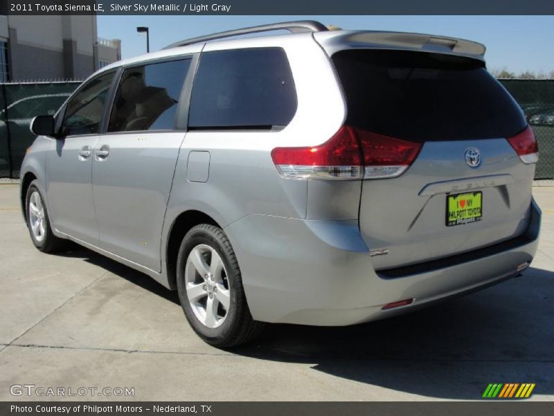 Silver Sky Metallic / Light Gray 2011 Toyota Sienna LE