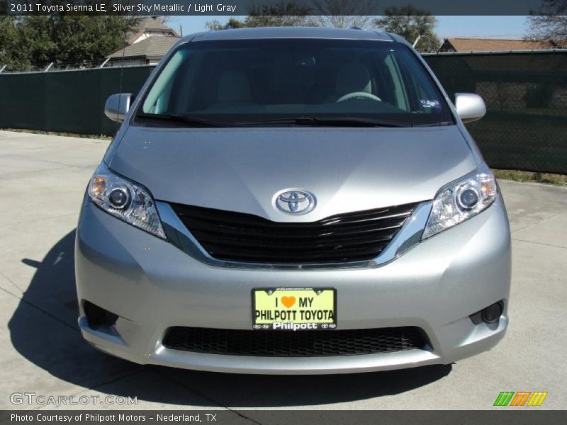 Silver Sky Metallic / Light Gray 2011 Toyota Sienna LE