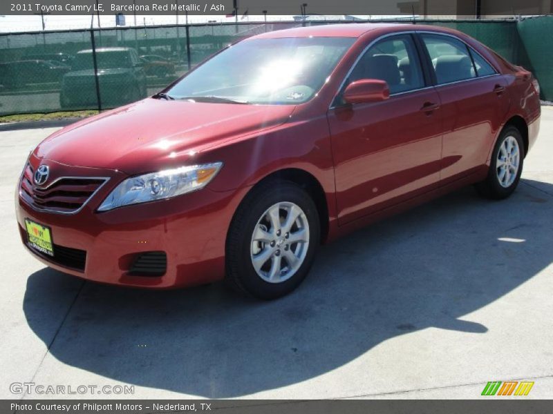 Barcelona Red Metallic / Ash 2011 Toyota Camry LE