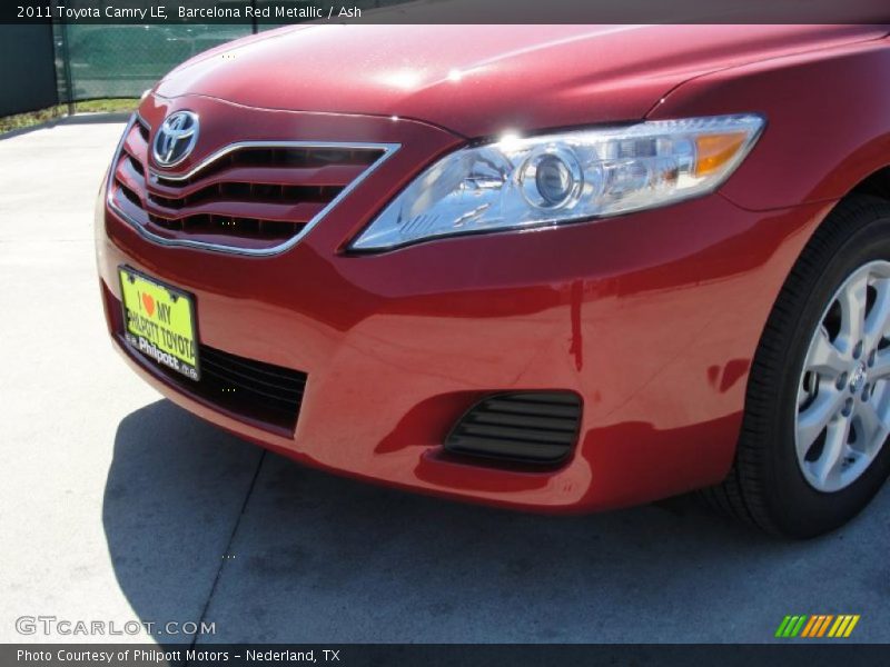 Barcelona Red Metallic / Ash 2011 Toyota Camry LE