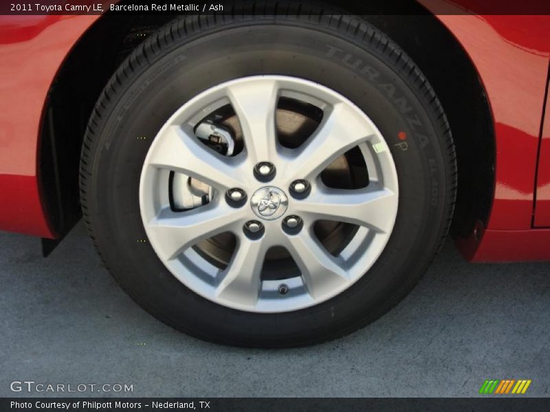Barcelona Red Metallic / Ash 2011 Toyota Camry LE