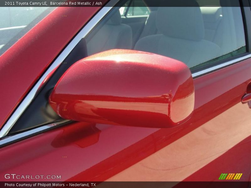 Barcelona Red Metallic / Ash 2011 Toyota Camry LE