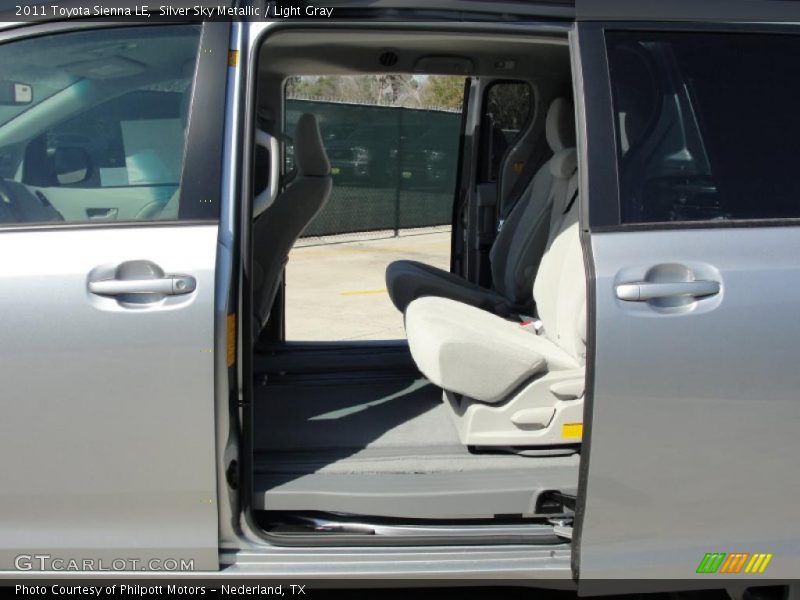 Silver Sky Metallic / Light Gray 2011 Toyota Sienna LE