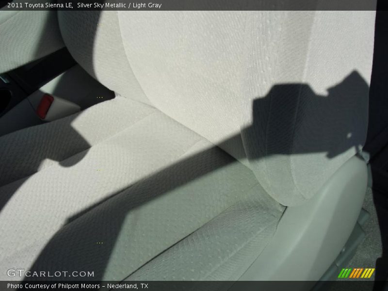 Silver Sky Metallic / Light Gray 2011 Toyota Sienna LE