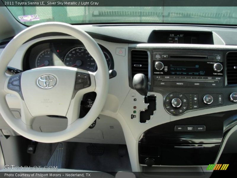 Silver Sky Metallic / Light Gray 2011 Toyota Sienna LE