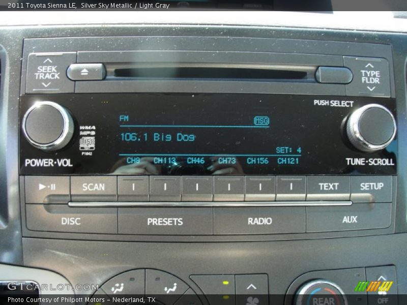Silver Sky Metallic / Light Gray 2011 Toyota Sienna LE
