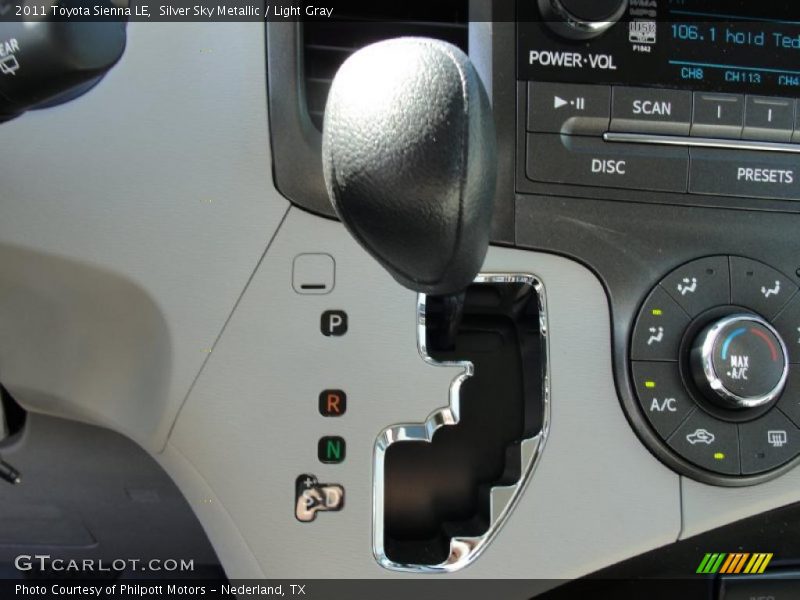 Silver Sky Metallic / Light Gray 2011 Toyota Sienna LE