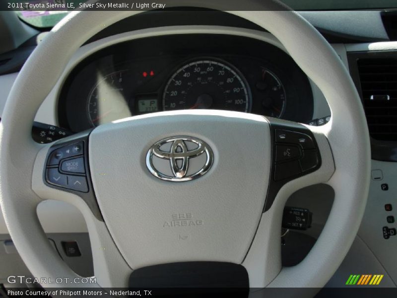 Silver Sky Metallic / Light Gray 2011 Toyota Sienna LE