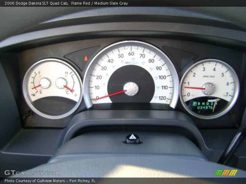 Flame Red / Medium Slate Gray 2006 Dodge Dakota SLT Quad Cab