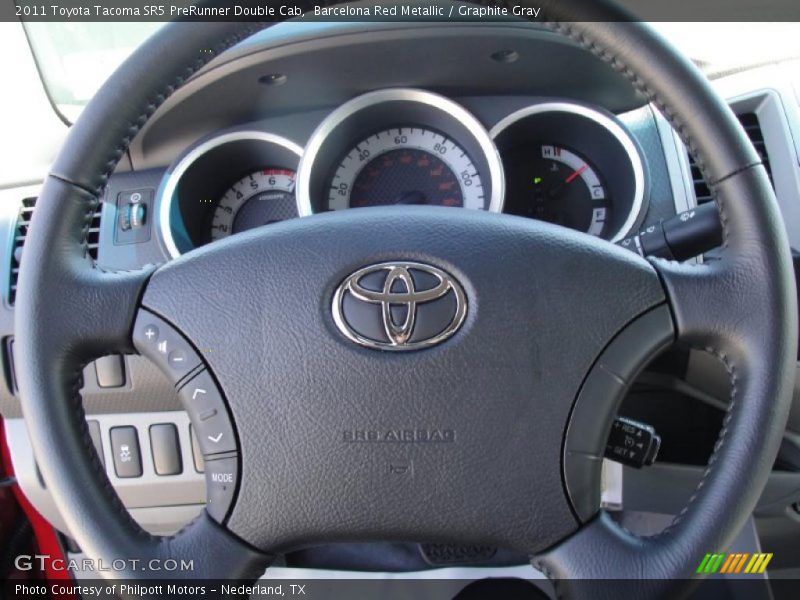 Barcelona Red Metallic / Graphite Gray 2011 Toyota Tacoma SR5 PreRunner Double Cab