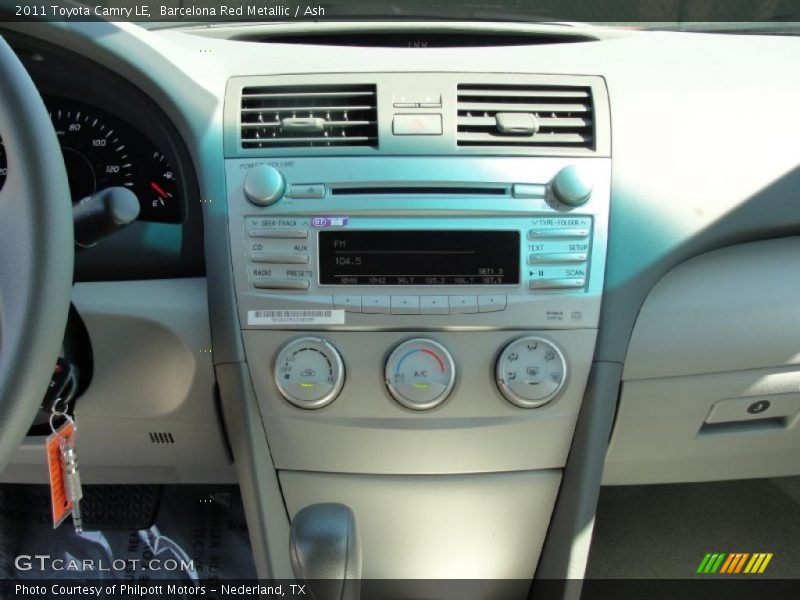 Barcelona Red Metallic / Ash 2011 Toyota Camry LE