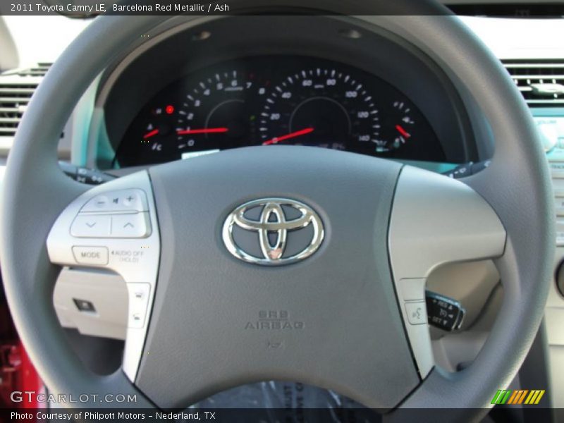 Barcelona Red Metallic / Ash 2011 Toyota Camry LE
