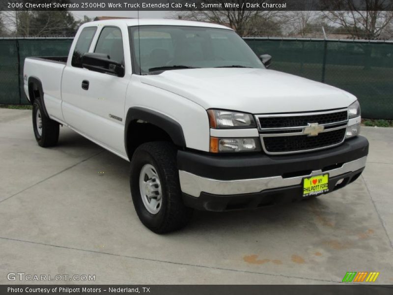 Summit White / Dark Charcoal 2006 Chevrolet Silverado 2500HD Work Truck Extended Cab 4x4