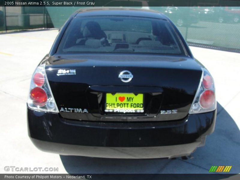 Super Black / Frost Gray 2005 Nissan Altima 2.5 S