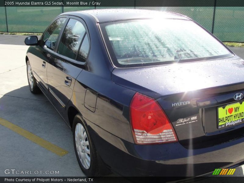 Moonlit Blue / Gray 2005 Hyundai Elantra GLS Sedan