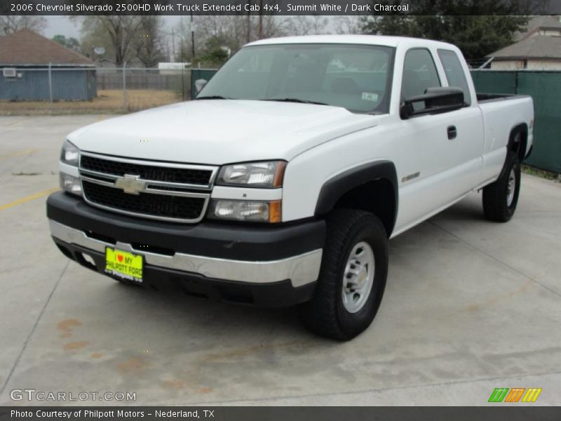 Summit White / Dark Charcoal 2006 Chevrolet Silverado 2500HD Work Truck Extended Cab 4x4
