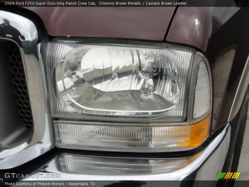 Chestnut Brown Metallic / Castano Brown Leather 2004 Ford F350 Super Duty King Ranch Crew Cab