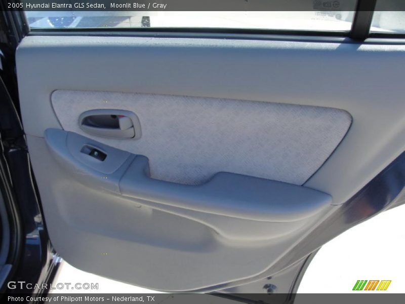 Moonlit Blue / Gray 2005 Hyundai Elantra GLS Sedan