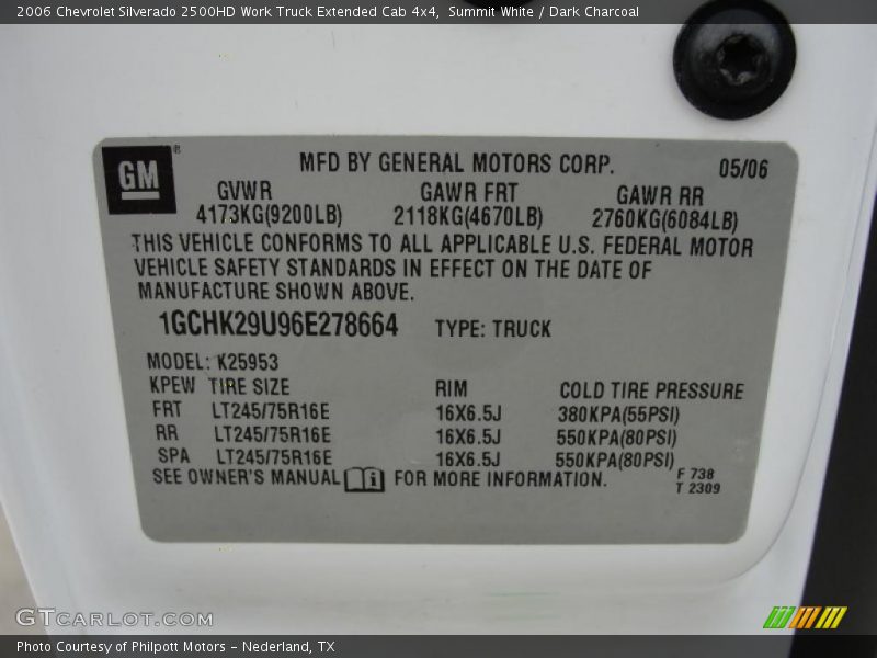 Summit White / Dark Charcoal 2006 Chevrolet Silverado 2500HD Work Truck Extended Cab 4x4