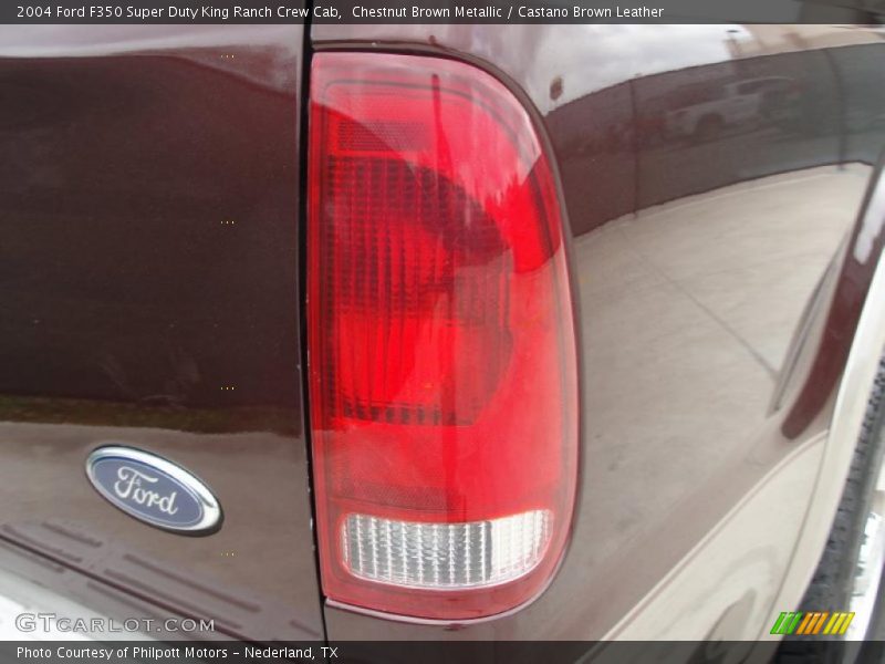 Chestnut Brown Metallic / Castano Brown Leather 2004 Ford F350 Super Duty King Ranch Crew Cab