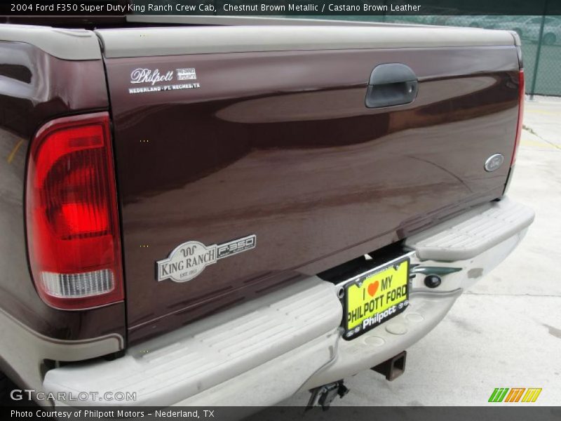 Chestnut Brown Metallic / Castano Brown Leather 2004 Ford F350 Super Duty King Ranch Crew Cab