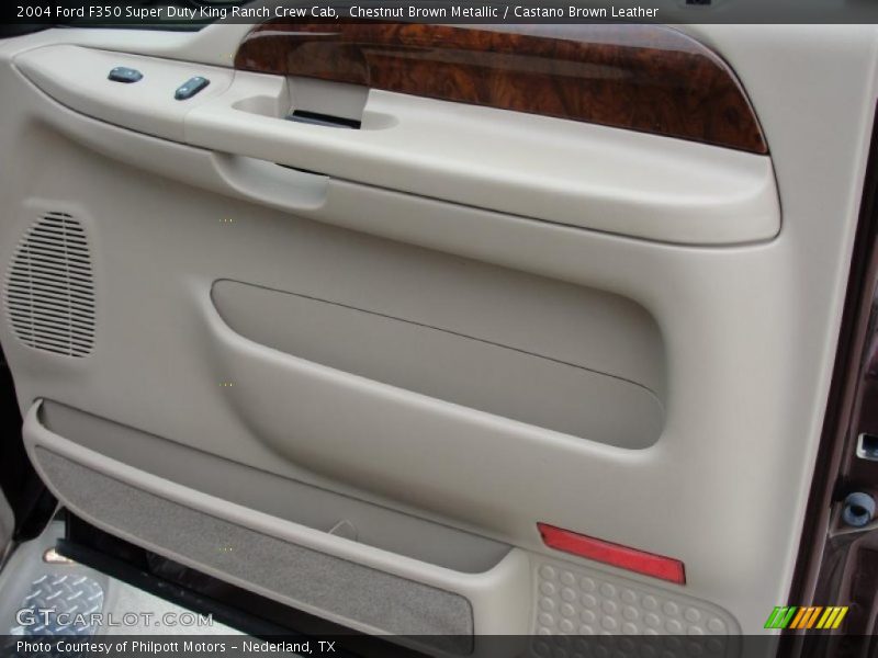 Chestnut Brown Metallic / Castano Brown Leather 2004 Ford F350 Super Duty King Ranch Crew Cab
