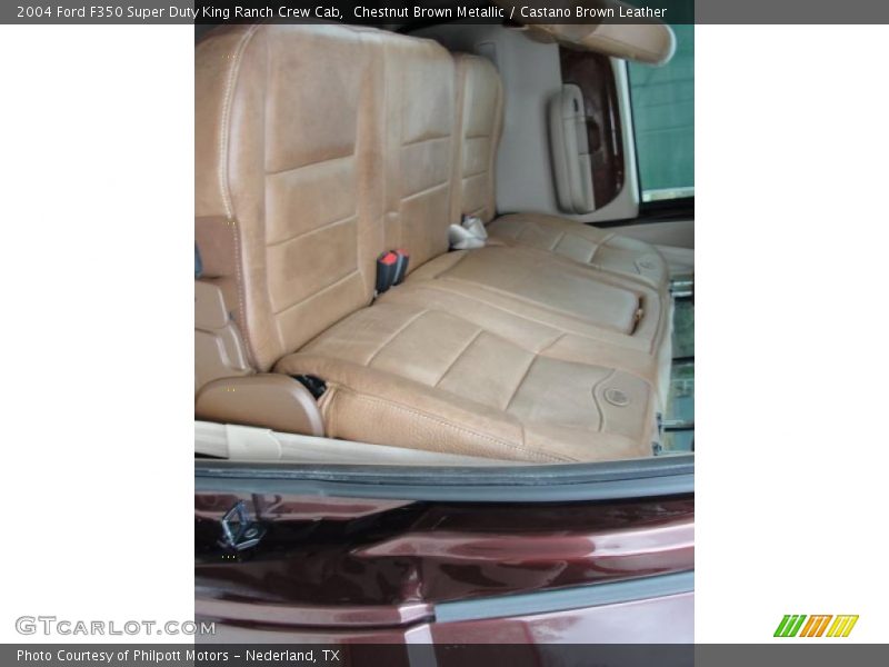 Chestnut Brown Metallic / Castano Brown Leather 2004 Ford F350 Super Duty King Ranch Crew Cab